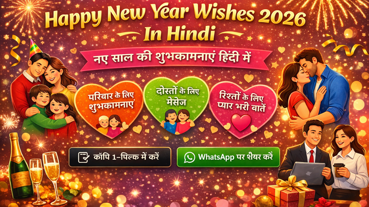 Happy New Year Wishes 2026 in hindi